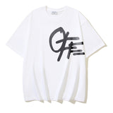 Spring/summer ow splatter graffiti arrow graphic crewneck short sleeve tee