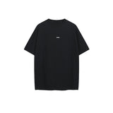 Ac letter print high street washed distressed vintage oversized short sleeve couple t-shirt