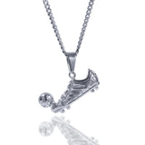 Jewelry Hip Hop Football Sneakers Pendant Necklace rapper