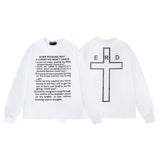 Erd melancholic rich second generation short-sleeved portrait sketch graffiti cross-border new high street loosecasual print