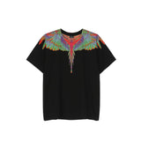 Marcelo classic phantom wings t-shirt - colorful feather lightning blade design - perfect for couples (mb short sleeve)