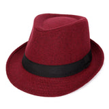 Walter White Fedora Autumn and Winter Woolen Hat Billycock Male Fedora Hat British Wild Gentleman