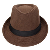 Walter White Fedora Autumn and Winter Woolen Hat Billycock Male Fedora Hat British Wild Gentleman