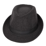 Walter White Fedora Autumn and Winter Woolen Hat Billycock Male Fedora Hat British Wild Gentleman