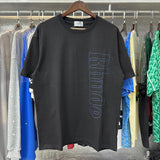 Rhude T Shirts Vertical Letter Printing Cotton Casual Short Sleeve Men and Women