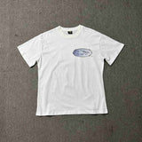 Wholesale foreign trade corteiz devil's island letter logo print short sleeve fog high street couple oversized t-shirt