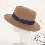 Walter White Hats Autumn and Winter Simplicity Fashion Wide Brim Wool Top Hat Leisure Felt Cap Wool Cap