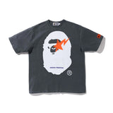 cross-border wholesale japanese style camouflage shark tiger head ape color matching luminous short-sleeved couple loose
