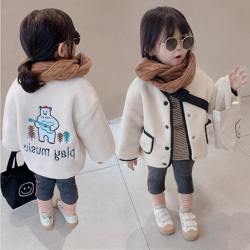 Girl Jacket Boys and Girls Coat Cartoon