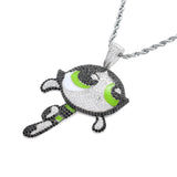 The Powerpuff Girls Pendants Cartoon Hip Hop Necklace