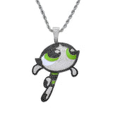 The Powerpuff Girls Pendants Cartoon Hip Hop Necklace