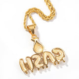 Jewelry Diamond 'Money Bags' Letters Necklaces Alphabet Pieces Royalty
