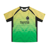 Trapstar logo slant digital basketball jersey football shirt gradient color sports short sleeve t-shirt for men