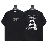 Mm series export wholesale margiela simple style digital four-corner mark couple short-sleeved t-shirtpure cotton high quality