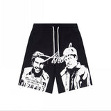 jean snowman printing short sleeve t-shirt christmas co couple outfit