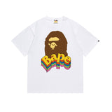 Cross-border wholesale summer classic ape camo lightning print cotton short sleeve t-shirt