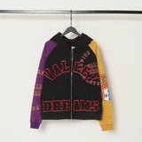 American valley washed distressed printing short-sleeved t-shirt valeforever hoodie sweatshirt long