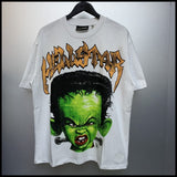 Hs american high street retro washed portrait short-sleeved t-shirt long sleeves sweatshirt hoodie