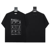 Mm series export wholesale margiela simple style digital four-corner mark couple short-sleeved t-shirtpure cotton high quality