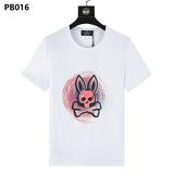 Psy wholesale american cho bunt-shirt colorful skull rabbit gradient letterprintingcouple short