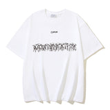 Spring/summer ow splatter graffiti arrow graphic crewneck short sleeve tee