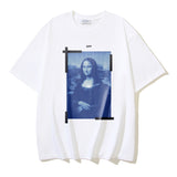 Spring/summer ow splatter graffiti arrow graphic crewneck short sleeve tee