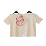 Cross-border pa spray-painted letter short-sleeved palm tree fog high street graffiti logo t