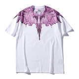 Marcelo classic phantom wings t-shirt - colorful feather lightning blade design - perfect for couples (mb short sleeve)