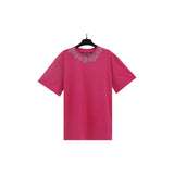Cross-border pa spray-painted letter short-sleeved palm tree fog high street graffiti logo t