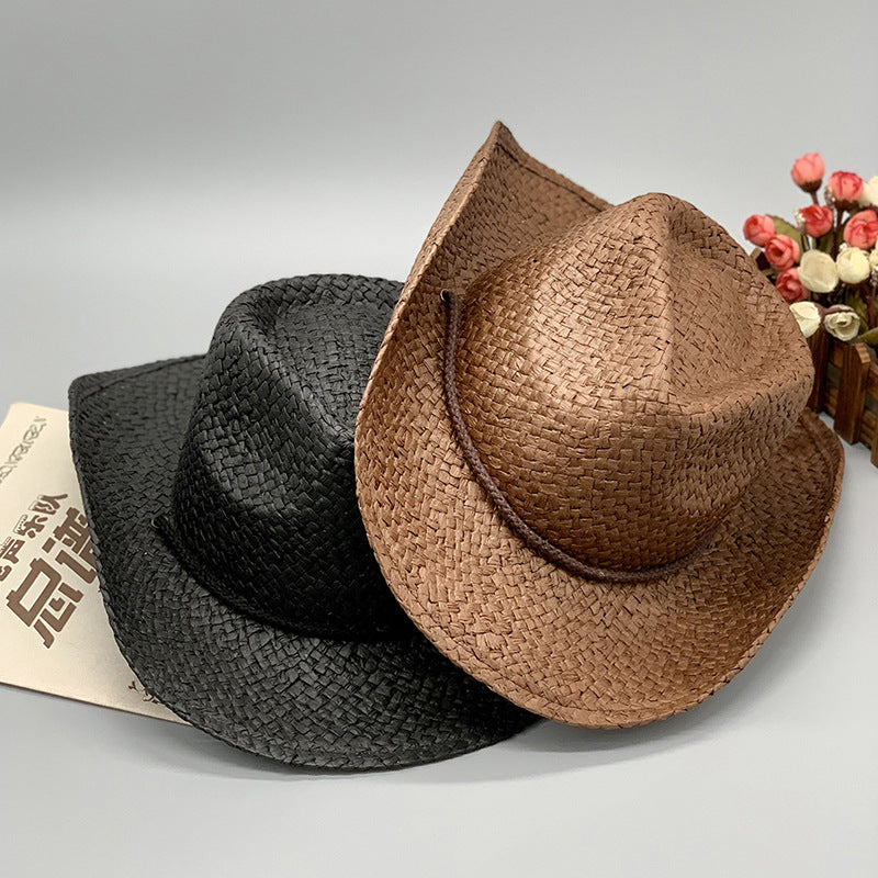 Walter White Fedora Straw Hat Western Cowboy Hat Seaside Vacation Sunshade Knight's Cap