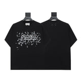 Mm series export wholesale margiela simple style digital four-corner mark couple short-sleeved t-shirtpure cotton high quality