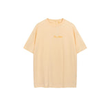 Ac letter print high street washed distressed vintage oversized short sleeve couple t-shirt