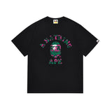 Cross-border wholesale summer classic ape camo lightning print cotton short sleeve t-shirt