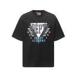 Gallery european and american couple wear plus size fried color washed short-sleeved t-shirt youth tee