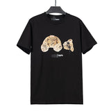 Correct version of pa beheaded bear short sleeve palm tree high street ins teddy bear shark love