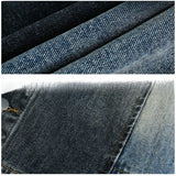 Unisex Baseball Jersey Washed Old Denim Jacket Casual Lapel Jacket