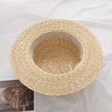 Walter White Hats Gulnazar Straw Straw Flat Top Top Hat Sunshade Width Broad-Brimmed Hat