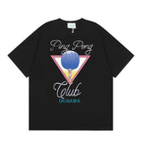 Summer collection: casa casablanca print oversized short-sleeve t-shirt - premium heavyweight cotton