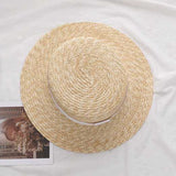 Walter White Hats Gulnazar Straw Straw Flat Top Top Hat Sunshade Width Broad-Brimmed Hat