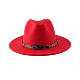 Walter White Fedora Autumn and Winter Feather Woolen Hat British Woolen Jazz Top Hat