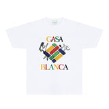 Casablanca T Shirts Fashion Print Street