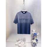 Spring/summer ow splatter graffiti arrow graphic crewneck short sleeve tee