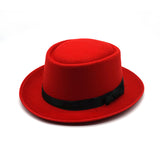 Walter White Hats British Style Dome Curved Brim Top Hat Solid Color Chaplin Hamburger Hat