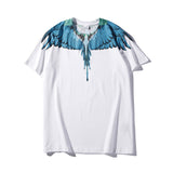 Marcelo classic phantom wings t-shirt - colorful feather lightning blade design - perfect for couples (mb short sleeve)