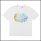 American trend rhu marlboro high definition printing de casual round neck short sleeve t-shirt export wholesale