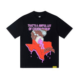 Ts cross-border that's a high quality awful pure cotton lot round neck t-shirt of short sleeve cough s