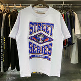 Cross-border foreign trade wholesale trapstar gradient letter ts tiger head printing short-sleeved couple loose high street