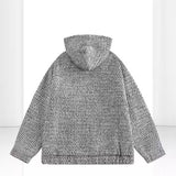 Unisex Baseball Jersey Vintage Hooded Jacket