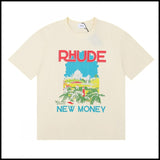 American trend rhu marlboro high definition printing de casual round neck short sleeve t-shirt export wholesale
