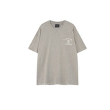 Fog season 8 essentials flocked print couple's relaxed fit crew neck short sleeve t-shirt